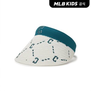 MLB키즈 (공식)24SS 다이아 모노그램 직자수 라피아 썬캡 7ASCMD143-45GND