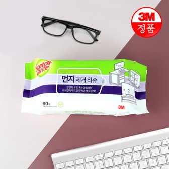 3M 스카치브라이트 먼지 제거 티슈 90매 / 정전기청소포