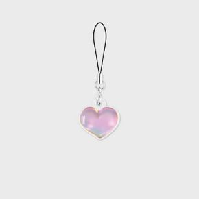 hologram pink heart 핸드폰 스트랩