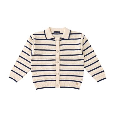 블루독 25년 S/S신상 25115-200-50(CR) STRIPE 카라 가디건