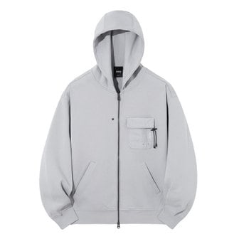 스위브 유니 EDGE SLIT POCKET HOOD ZIP UP  LIGHT GREY  LSRSCTZ102M_P368524114