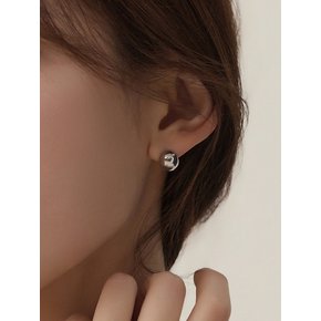라운드 볼 원터치 귀걸이