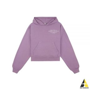 SPORTYRICH 24 Health Initiative Cropped Hoodie - Soft LavenderWhite (WS070S410HS) (헬스 이