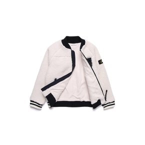 내셔널지오그래픽 키즈 N194KFT940 윌소니 FLEECE 뽀글이 블루종형 집업 IVORY