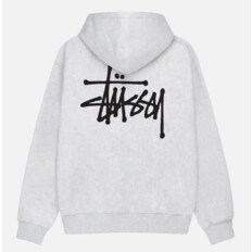 [국내배송] BASIC STÜSSY 지퍼 후디 멜란지