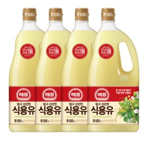 해표식용유 콩기름 1.8L 4개