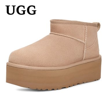 UGG [어그](정품) UGG 미국어그 클래식 울트라 미니 플랫폼 부츠 1135092-SAN