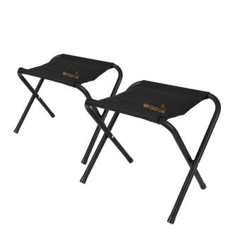 포레스트큐브 바비큐체어 블랙 2개세트 낚시 캠핑 레저용 초간편 의자