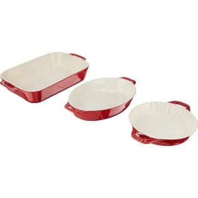 영국 스타우브 냄비 STAUB 40508689 Ceramic Baking Dish Set Cherry 1683143