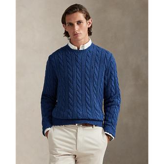 폴로 랄프 로렌 남성 케이블 니트 코튼 스웨터(MNPOSWE16822549410)