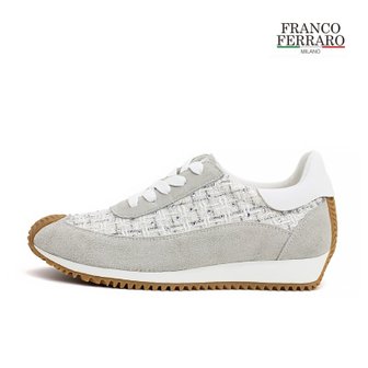  Franco Ferraro 프랑코페라로 브릴란떼 여성 스니커즈 실버 FFSW222