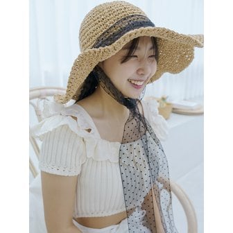 미민 lady Panama hat