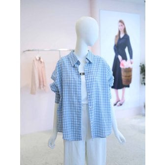 올리브데올리브 [여주점] 여성 코튼 체크 셔츠 블라우스 YW6MB800