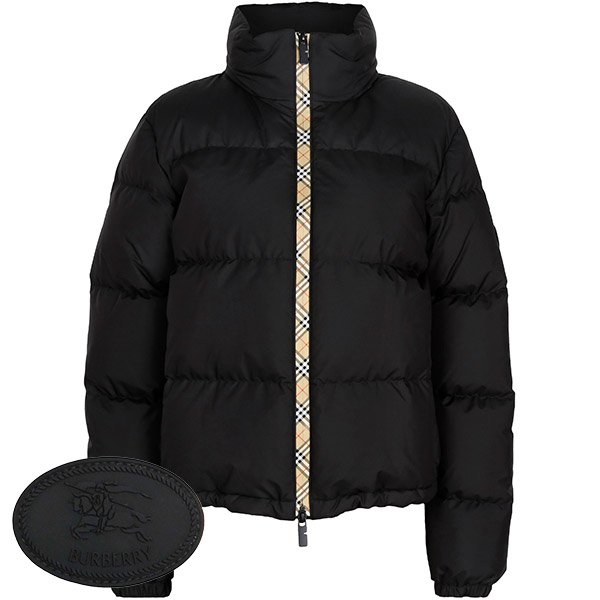 [부산점] 25FW 블랙 체크 트림 앰블사이드 구스 다운 자켓 ABBLESIDE 8110250