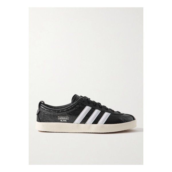 블랑 크로커다일 이펙트 글로스 가죽 스니커즈 블랙 1647597358640093