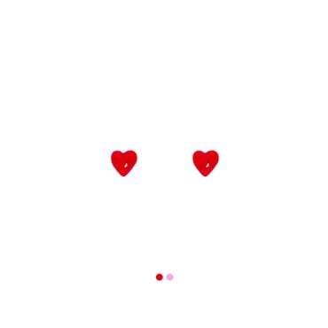 키앙 쁘띠 하트 마그넷 이어링(Pink/Red)