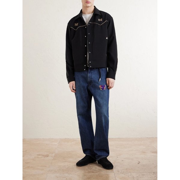 로고 자수 스트레이트 진 46376663162962991