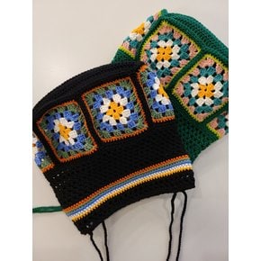 bohemian daisy crochet bag