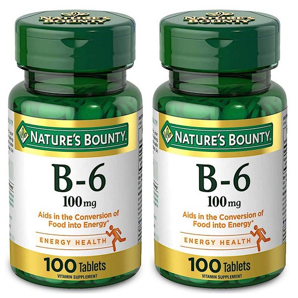네이쳐스 바운티 비타민B6 100mg Natures Bounty B6 100정 2개