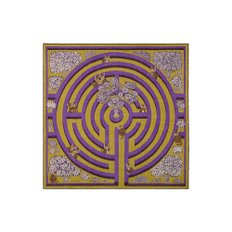 [이누이에디션] CARRE LABYRINTHE PURPLE SCARF_INCA201LA05