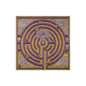 [이누이에디션] CARRE LABYRINTHE PURPLE SCARF_INCA201LA05