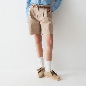 Pin Tuck Bermuda Chino Shorts WHTHE2596F