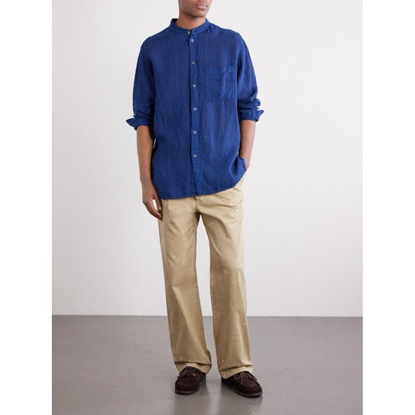 블루블루재팬 그랜드대드 칼라 리넨 샴브레이 셔츠 46376663162963339