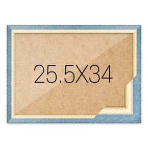 퍼즐액자 25.5x34 고급형 수지 블루 (누니액자)