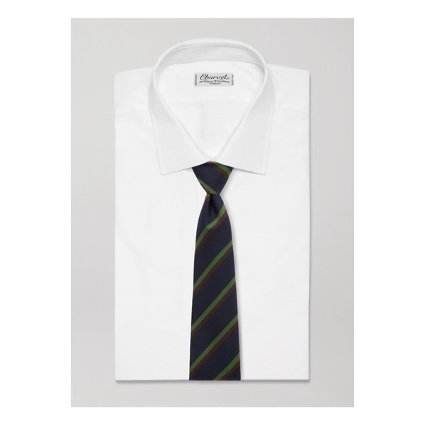 드레익스 스트라이프 실크 자카드 타이 7.5cm 1647597355713864