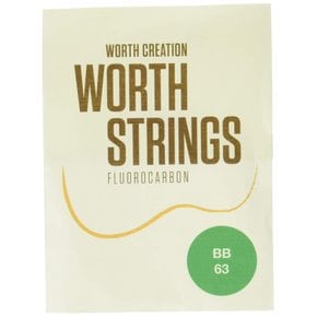 Worth Strings BB 우쿨렐레 현 브라운 바리톤 63 인치 플로로 카본