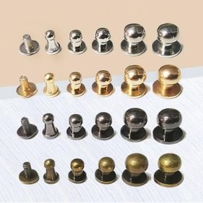 /달리아문방구 솔트레지 솔트리지 가방 나사 4mm 4color 가죽공예 재료