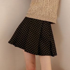 Cest_Wool pleated mini skirt