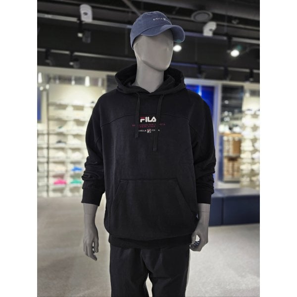 [파주점] 공용 컬러블럭 로고 후드티(FS2POG3112X-BLK)