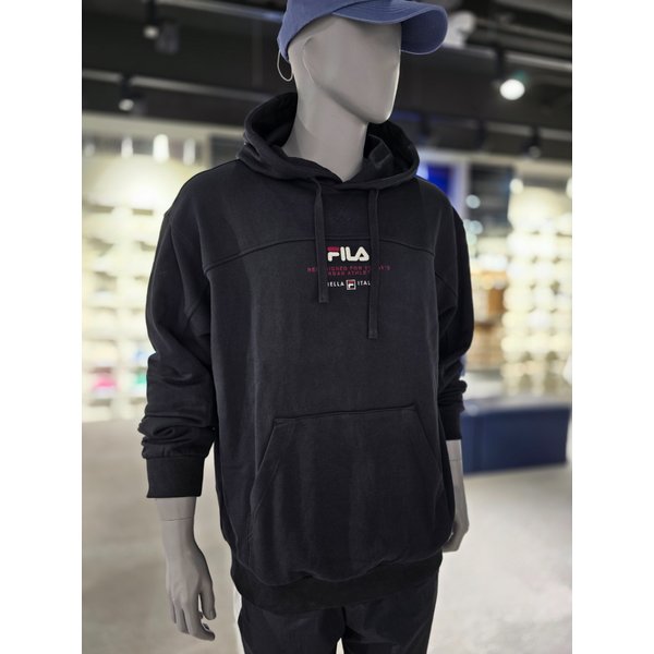 [파주점] 공용 컬러블럭 로고 후드티(FS2POG3112X-BLK)