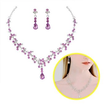 컬러 큐빅 주얼리 세트