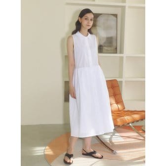 진진 아일랜드 Sleeveless cotton dress_white