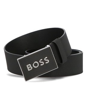 Boss Icon 로고 50471333 003 남성 가죽 벨트 휴고보스