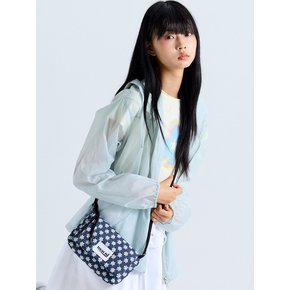FLOWER STRING CROSS BAG BLUE