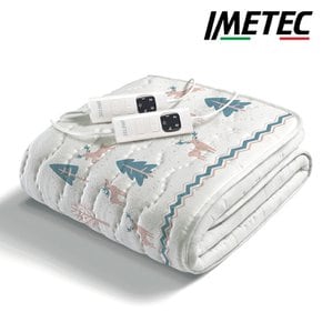 이탈리아 프리미엄 전자파 안심 순면 전기요 더블 IMR-911V-4T (2인용/노루/4단조절기)