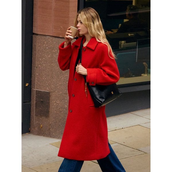 Belle Rouge Long Coat Red