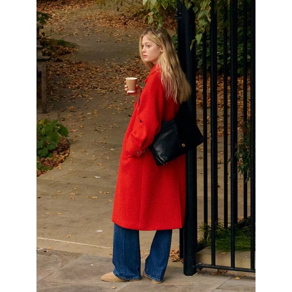 Belle Rouge Long Coat Red
