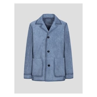 로가디스 고트 스웨이드 초어 재킷  블루 (RY313ZP05P)