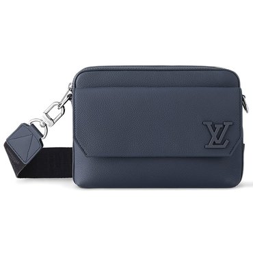 LOUIS VUITTON 24 FW 루이비통 Fastline 패스트라인 서플 카우하이드 메신저백 블랙