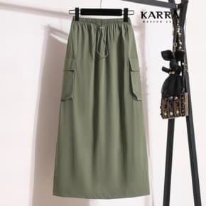 KARRA 카고밴딩롱스커트_A4S0342