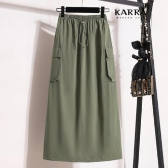 카라 KARRA 카고밴딩롱스커트_A4S0342