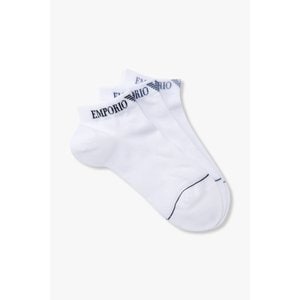 EMPORIO ARMANI 남성 로고 넥 코튼 삭스 3PACK 0815145001000