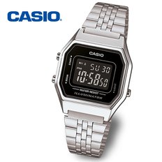 [정품] CASIO 카시오 LA680WA-1B 빈티지 여성 전자 메탈 손목시계