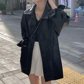 가죽자켓 레더JK 재킷 점퍼 카라레더 여성 라이더 레더 카