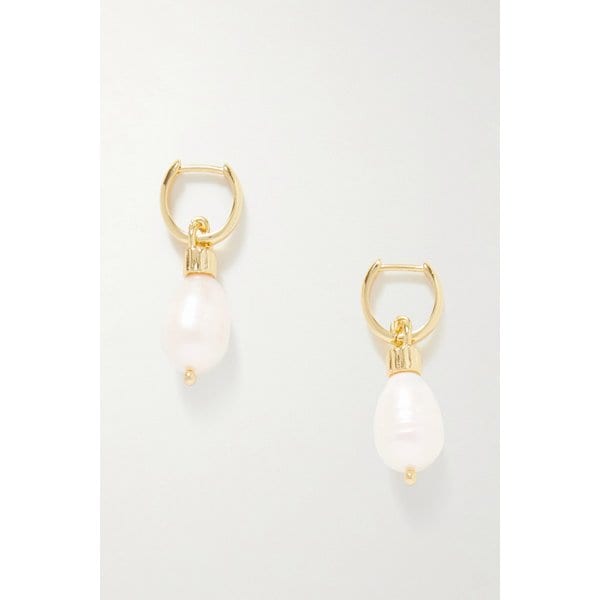 록산느 애슐린 골드톤 진주 귀걸이 46376663162971077