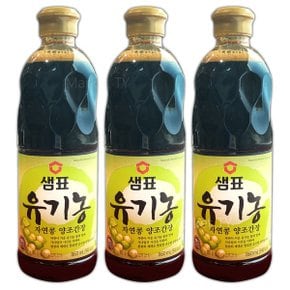 샘표 유기농 자연콩간장 860ml x 3개